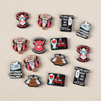 Silicone Focal Beads Fun Text Playful Quotes Cartoon Style 20pcs 5