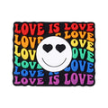 Silicone Focal Beads Rainbow Pride Bold Typography Hearts 20pcs 11
