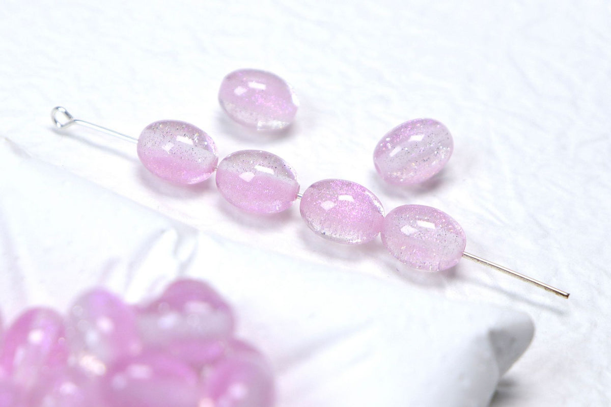 Iridescent Grape Shaped Resin Beads 8x10mm 100pcs 8