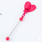 Beadable Metal Cup Charms Heart-shaped