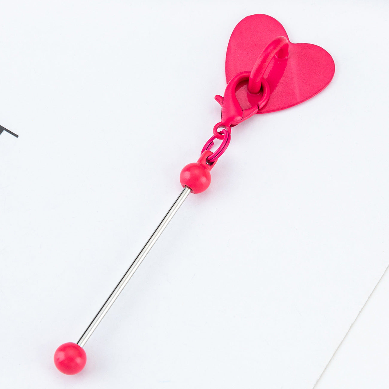 Beadable Metal Cup Charms Heart-shaped