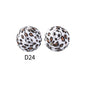 15mm Silicone Beads Rhombus Printed Design 50pcs 34