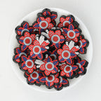 Carnivorous Plant Leaf Silicone Focal Beads Red Blue 20pcs