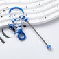 Beadable Gradient Color DIY Metal Keychain