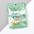 Transparent Smiling Face Printed Aluminum Film Zip Lock Bags 10x15cm 10pcs 4