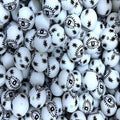 15mm Silicone Beads Starry Eye Printed Design 50pcs
