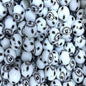 15mm Silicone Beads Starry Eye Printed Design 50pcs