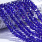 Electroplated Flat Glass Beads 8mm Colorful Mixed 10 Strands 12