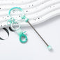 Beadable Gradient Color DIY Metal Keychain