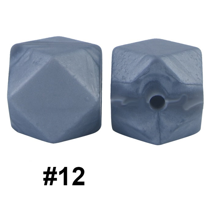 hexagon silicone beads 12