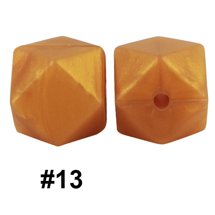 hexagon silicone beads 13