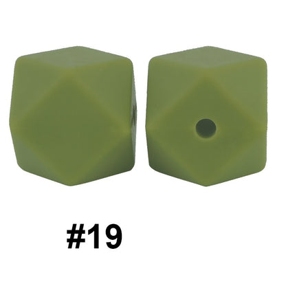 hexagon silicone beads 19