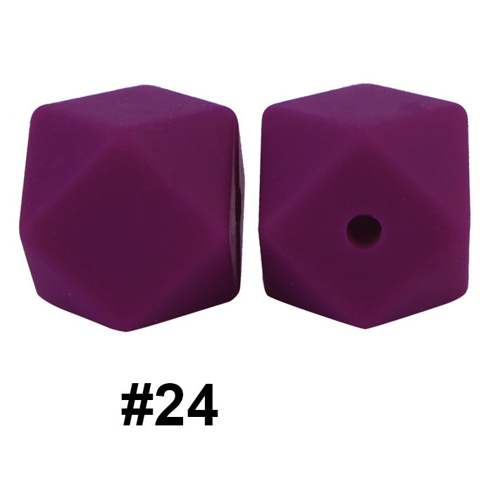 hexagon silicone beads 24
