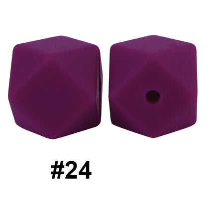 hexagon silicone beads 24
