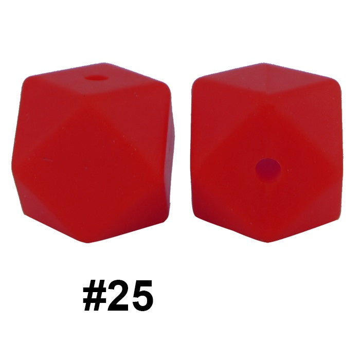 hexagon silicone beads 25