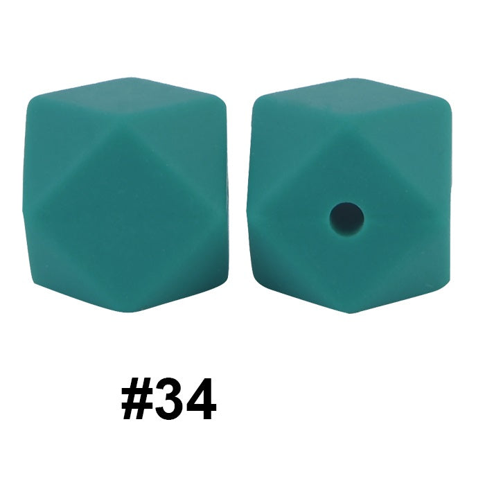 hexagon silicone beads 34