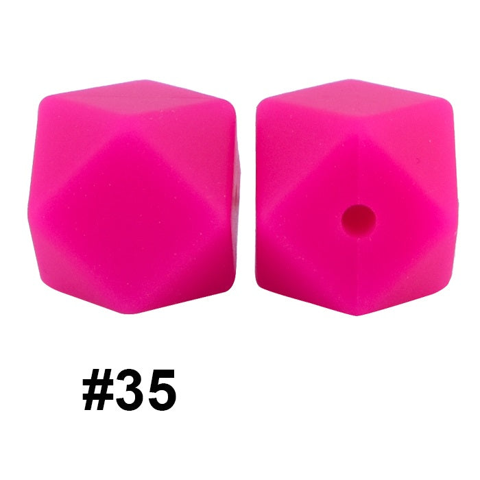 hexagon silicone beads 35