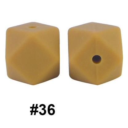 hexagon silicone beads 36