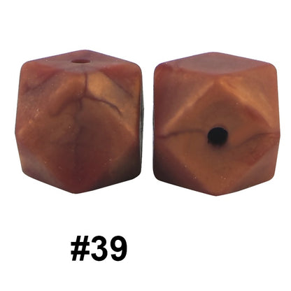 hexagon silicone beads 39