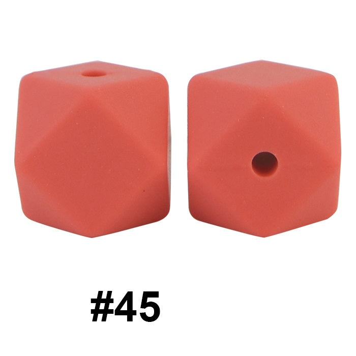 hexagon silicone beads 45