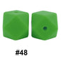 hexagon silicone beads 48