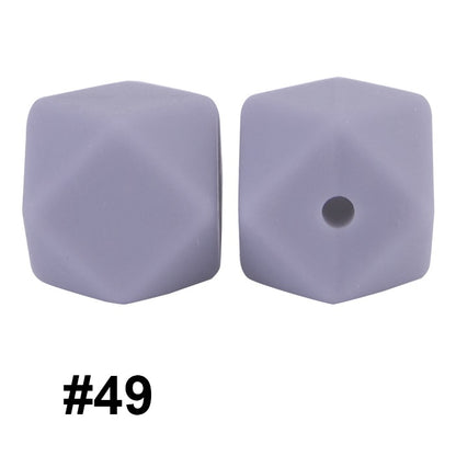 hexagon silicone beads 49