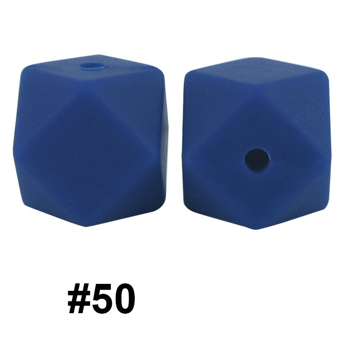 hexagon silicone beads 50