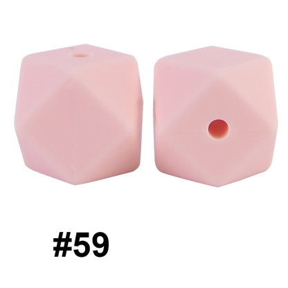 hexagon silicone beads 59