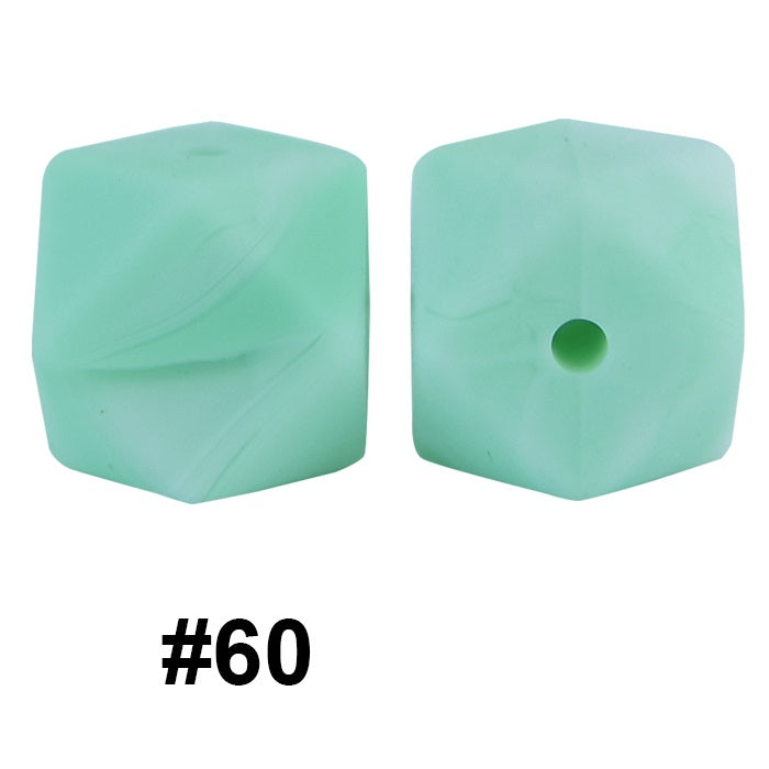 hexagon silicone beads 60