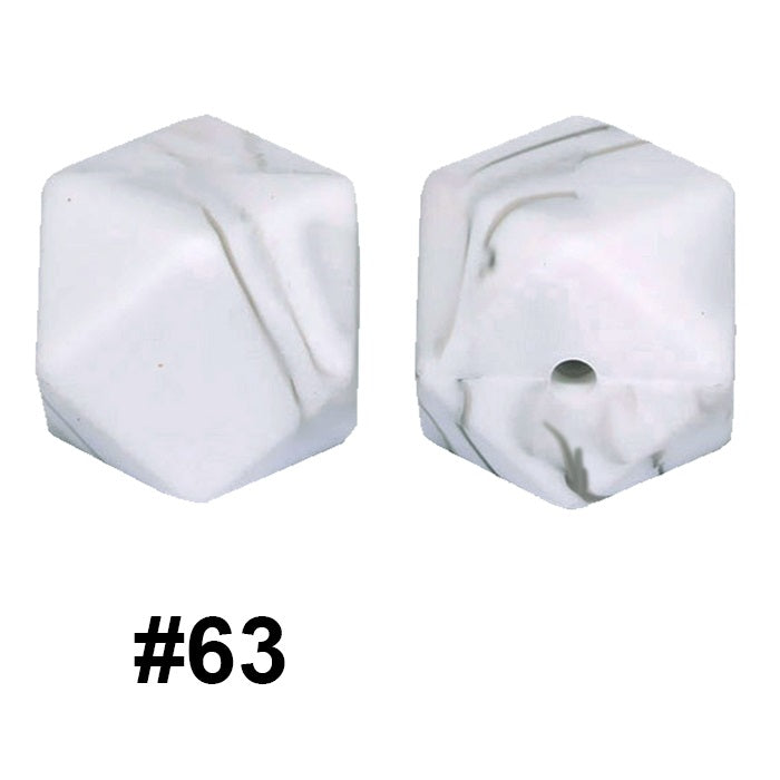 hexagon silicone beads 63
