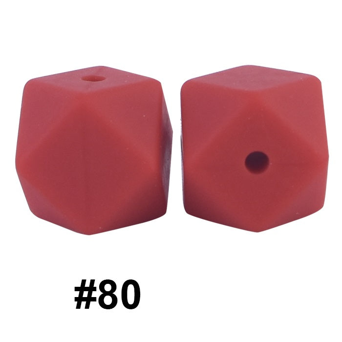 hexagon silicone beads 80
