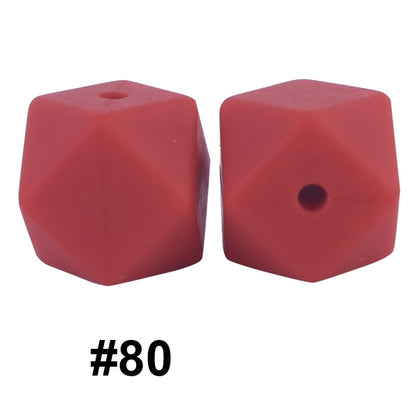 hexagon silicone beads 80